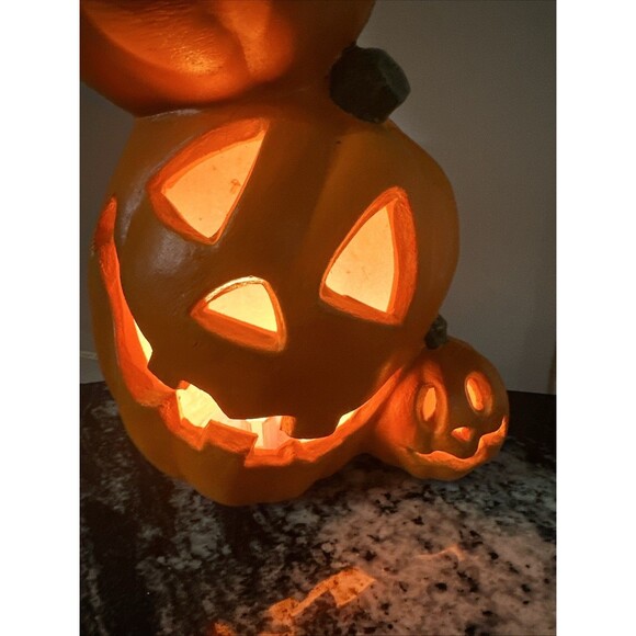 Vtg 1999 Paper Magic Stacked Jack-O-Lantern Pumpkin Lighted Totem Halloween Rare - Picture 14 of 16
